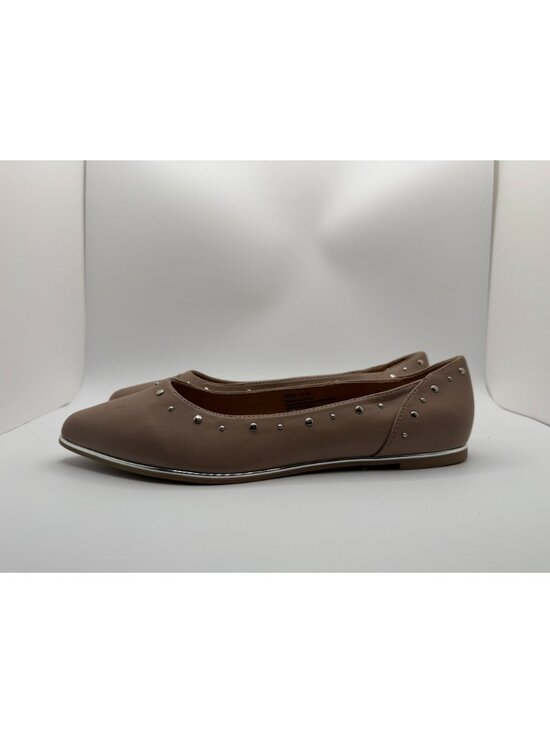 Rockport Tomatillo Ballet Flats Women Size 10W Tan Studded Pointed Toe Shoes - Picture 8 of 16